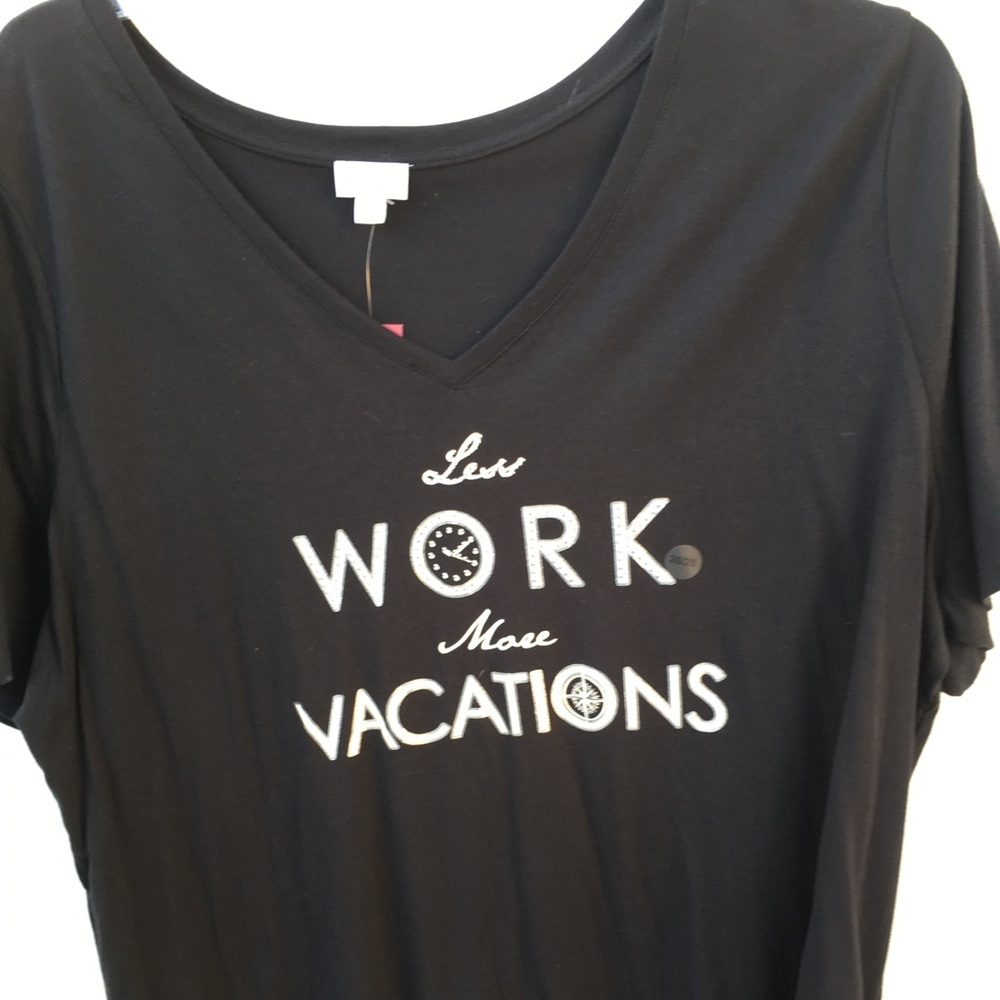 Black graphic tee